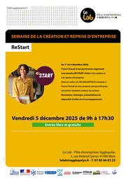Journée ReStart - France Travail - vendredi 5 décembre 2025 - 9h-17h30
